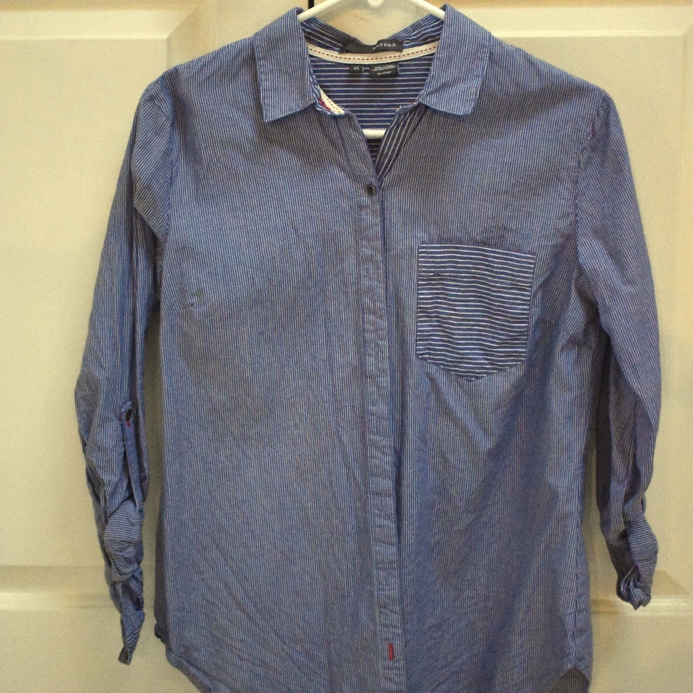 Striped Cotton Shirt from Nordstrom - XS